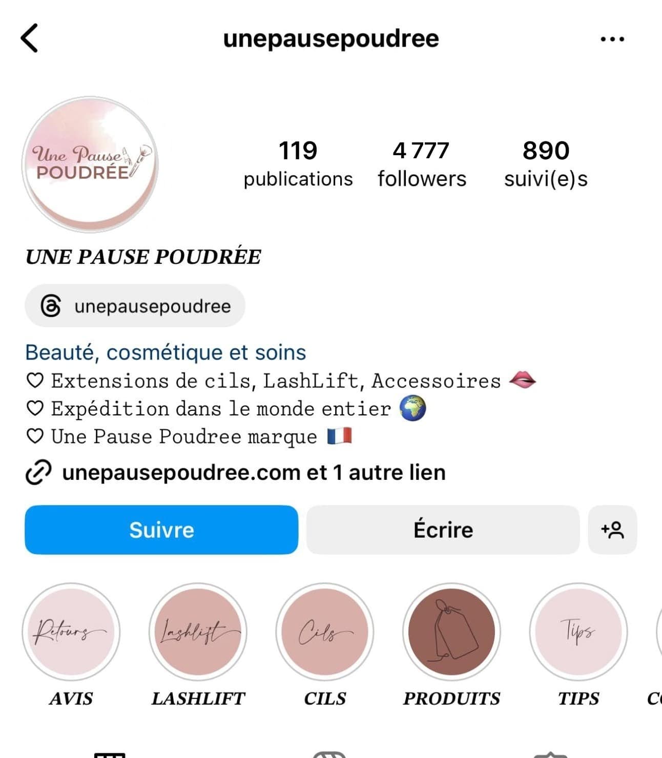 Avant — Boutique cosmétique / beauté
