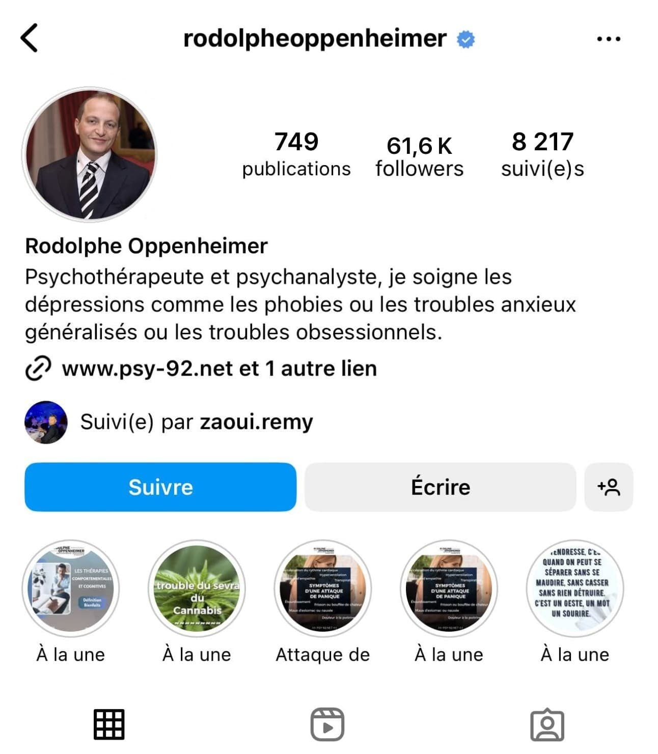 Avant — Psychologue à Paris